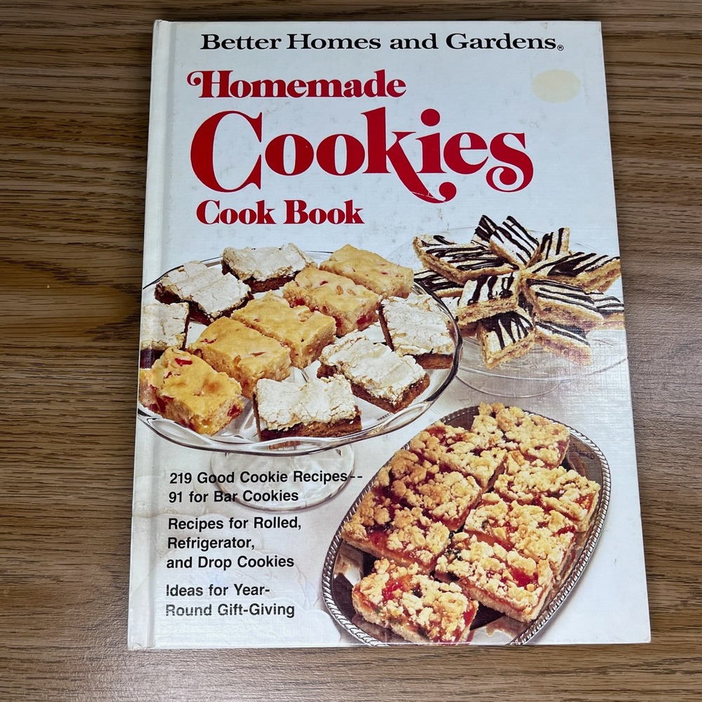 Better Homes and Gardens Homemade Cookies Cook Book 1975 First Edition Vintage